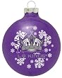 LOS ANGELES KINGS (2 5/8" In Diameter) Glass Logo CHRISTMAS ORNAMENT (Snowflake Design)