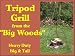 The Original Big Woods Tripod Grill for Wood Fired BBQ