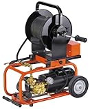 IMAGE OF General Pipe Cleaners J-1450-A NA Jet-Set 1-1/2 HP 1500 PSI Electric Drain Cleaner with Hose Reel, 150 Ft. x 1/4