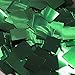 25mm Square Sequins Green Metallic Loose Paillettes