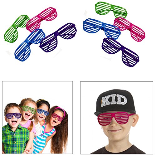 Dazzling toys 80 s 80 s slotted toy sunglasses party fa…