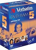 Review VERBATIM CORPORATION 43279 / Verbatim Live It! - 5 x DVD-RAM - 4.7 GB 2x - storage media