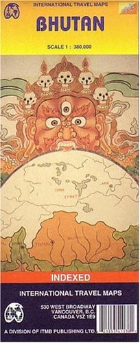 Bhutan Map by ITMB (Travel Reference Map)