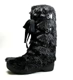 51C0OMg%2BxbL. SL160  MARC by MARC JACOBS Furry Boots (Black, 7)