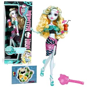 Mattel Year 2011 Monster High Skull Shores Series 10 Inch Doll - Lagoona Blue 