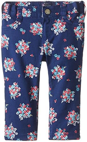 The Children's Place Baby Girls'' Floral Printed Jegging, Indigo Sail, 9 12 Months