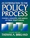 An Introduction To The Policy Process: Theories, Concepts, And Models Of Public Policy Making Cover