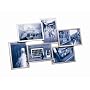 Umbra Flo 6-Photo Frame, 4-by-6-Inch, Nickel
