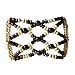 BIG WOODEN BEADED STRETCHY MAGIC HAIR COMB