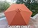 Formosa Covers 9ft Umbrella Replacement Canopy 6 Ribs in Terra Cotta (Canopy Only)