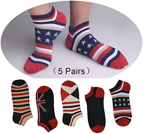 HQSocks Men's Argyle Socks Best Cotton Argyle Socks For Men (5 Pair)