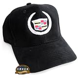 Cadillac Crest Hat Cap Black Apparel Clothing by Gregs Automotive LLC