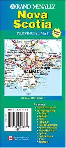 City Travel Guides Discounted  Books : Nova Scotia Provincial Map