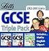 Letts GCSE 2002-2003 Exams Triple Pack: English, Maths, Clipart