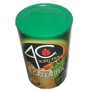 4 C Iced Tea Green Tea Powder Mix 74.2 Ounce Value Container by C & F Popcorn