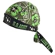 New Us Army, Sewn - Molded Bandana Bandanna, Biker Skull Hat Cap, Head Scarf