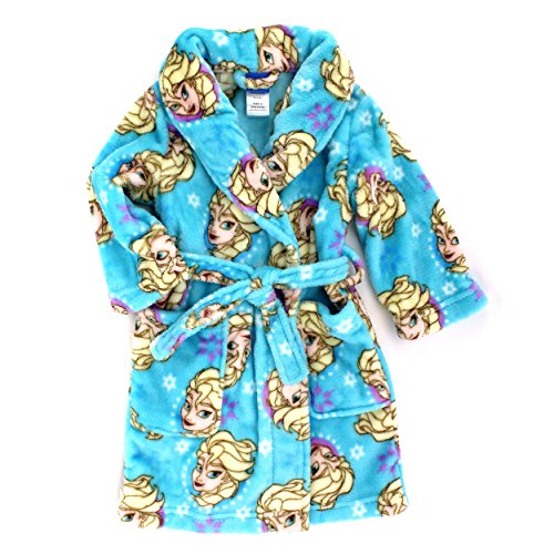 Frozen Elsa Anna Girls Plush Fleece Bathrobe Robe