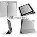 Invision� GREY iPad 2 Smart Case CoverTM - Full Grade leather (PU) with Satin Inner Cloth - PREMIUM QUALITY & SUPERIOR DESIGN FEATURES, AUTO SLEEP/WAKE FUNCTION AS STANDARD.