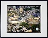 Yankee Stadium 2008 New & Old Stadium Double Matted 8Ó x 10Ó Photograph in Black Anodized Aluminum Frame