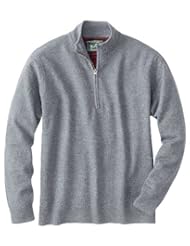 Apparel: Woolrich Mens Navigator Half Zip Sweater, Gray Heather, X-Large - Woolrich Clothing
