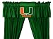 NCAA Miami Hurricanes - 5pc Jersey Drapes Curtains and Valance Set