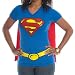 Search : Supergirl Juniors Royal V-neck Cape Tee