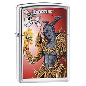 Personalised Tarot Card Devil Zippo Lighter Brand New (Engraved Free)