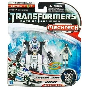 Sergeant Chaos / Icepick Transformers Movie 3 Mechtech Human Alliance HASBRO 29618
