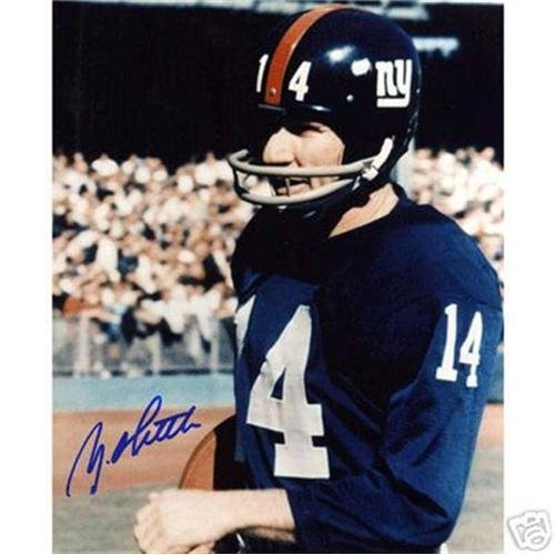 Y.A. Tittle Autographed New York Giants 8x10 Photo
