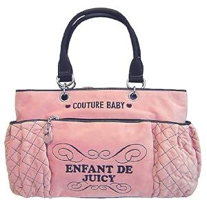 Juicy Couture Pink Velour Baby Diaper Bag