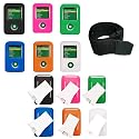 Creative Lab Zen V and V Plus 1GB 2GB 4GB Solid Color Silicone Skin Case Cover with Accessories Pack - Armband - Belt Clip - Lanyard Handstrap - 6 Color Options