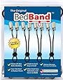 Bed Band Bed Sheet Holder, Gripper, Suspender and Strap - Black, 1 Pack (4 Bands)