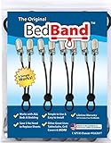 Bed Band Bed Sheet Holder, Gripper, Suspender and Strap - Black, 1 Pack (4 Bands)