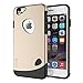 iPhone 6 case, Slicoo® [Lifetime Warranty] Dual-layer TPU Rubber Protective Carrying Cover Case for iPhone 6 (4.7 inch) (Gold)