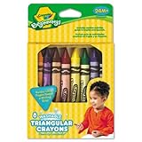 Crayola 8 ct. Washable Triangular Crayons (1 box)