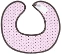 Kushies Terry Chin Bib, Pink Dots, Newborn