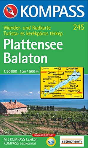 Plattensee / Balaton 1 : 50 000. Wandern/Rad