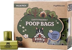 Pogi's Poop Bags - 30 Rolls 450 Bags - Large, Earth-Friendly, Scented, Leak Proof Waste Bag - Perfect for Small, Medium, and Large Dogs. Top Rated and 100% Lifetime Guarantee
