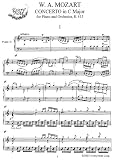 Mozart Piano Concerto in C Major, K.415: Instantly download and print sheet music
