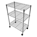  : Seville 3-Tier Cart - Chrome