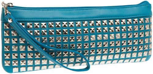 Steve Madden Cookie Wristlet,Turquoise,one size