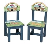 Set of 2 Kids / Children's Noah's Ark Chairs Set