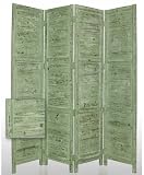 Nantucket Screens - 84" Four Panel Screen in Green, Black, Red, Yellow, or Grey