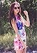 Kissky Women's Summer Sleeveless Floral Print Wrap Dress