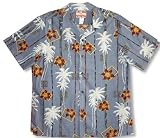 Vertical Island Men's Hawaiian Aloha Shirt