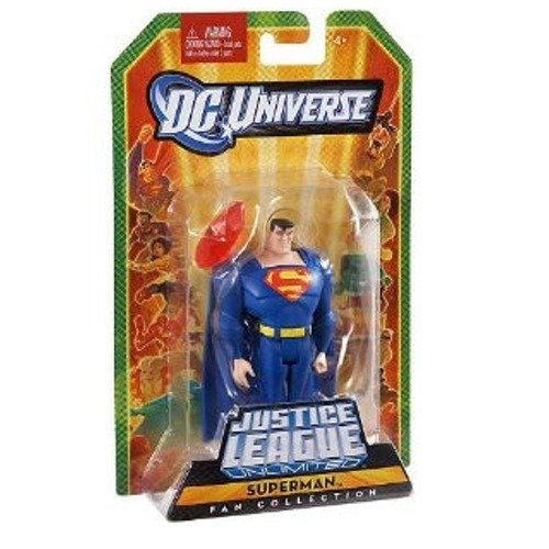  DC Universe Justice League Unlimited Fan Collection Action Figure BLUE Superman