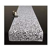 Chilewich+Pressed+Vinyl+Runner+Cubic+White
