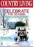Country Living December 2000 Christmas Issue - 54 Pages of Ornaments Garlands Stockings Wreaths, Bringing Home the Perfect Tree, Tartan Plaids, Feather Trees, Figural Glass Lightbulbs, Topiary