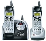 Uniden DXAI5188-2 5.8 GHz Analog Cordless Phone with Dual Handsets, Digital Answering System, and Caller ID (Silver/Black)