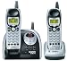 Remanufactured Uniden DXAI5188-2 5.8 GHz Analog Cordless Phone with Dual Handsets, Digital Answering System and Caller ID, Silver/Black